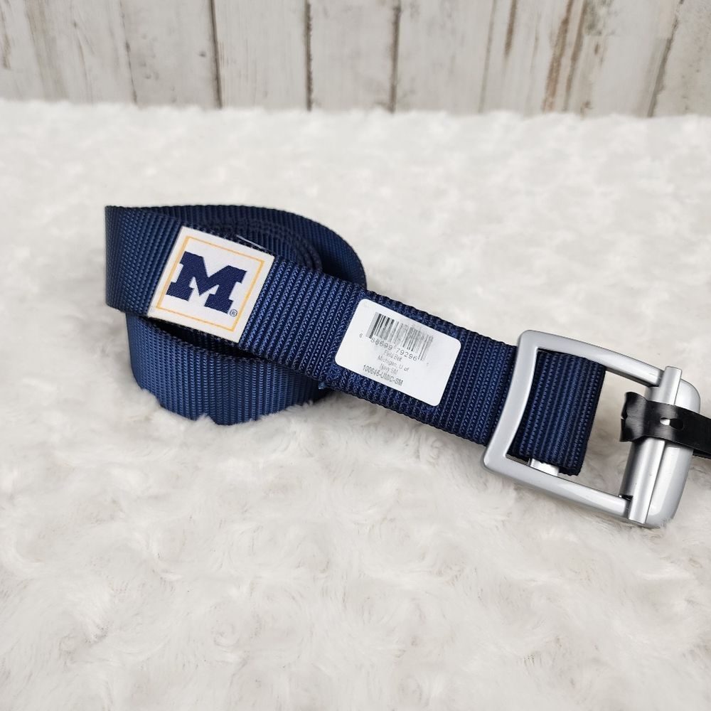 University of Michigan Wolverines Field Belt Blue Size S/M 32"-42"